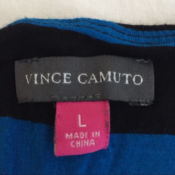 Vince Camuto long sleeve striped top size L large - Picture 3 of 3